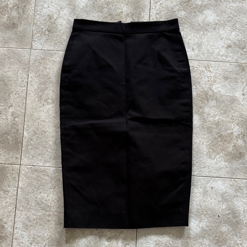 J.Crew No 3 Pencil Skirt Black